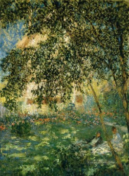 Entspannung im Garten von Argenteuil Claude Monet Ölgemälde
